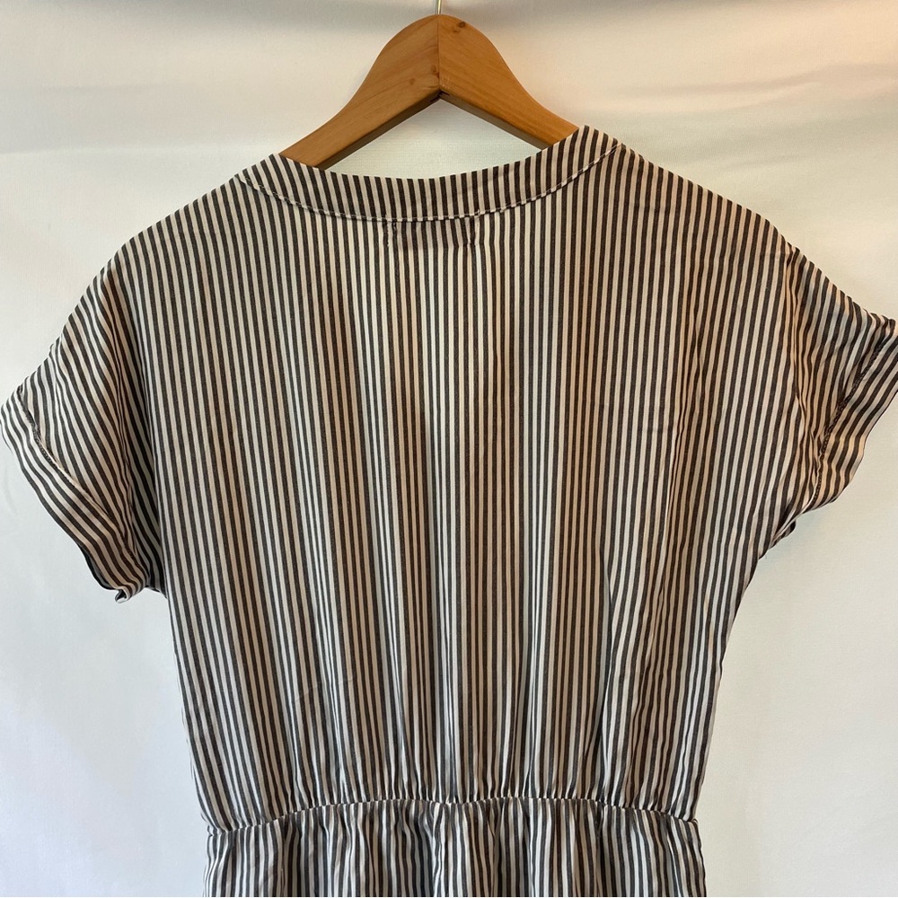 Carly Jean Los Angeles CJLA Grey Striped Brighton Jumpsuit Small - Picture 8 of 15